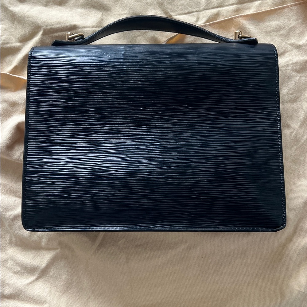 Louis Vuitton Black Satchel with Gold Hardware - Picture 3 of 8
